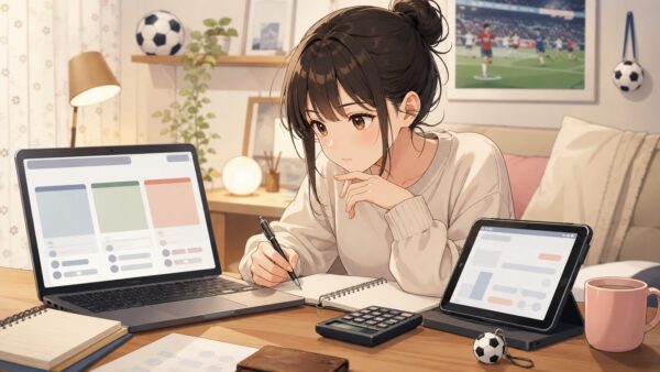 DAZN料金プランとキャンペーンを比較してワールドカップ視聴費用を確認する日本人女性